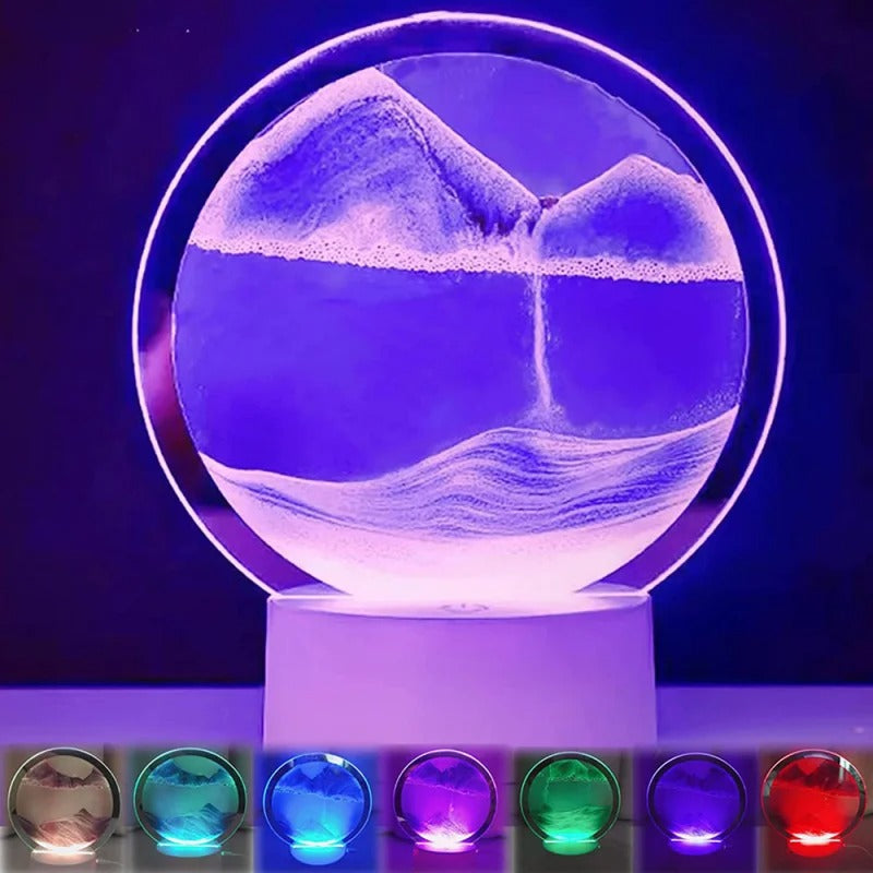 LED RGB Sand Scape Lampe 3D