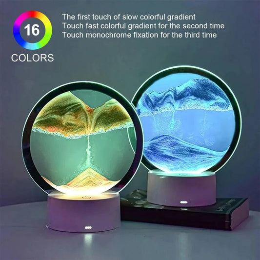 LED RGB Sand Scape Lampe 3D