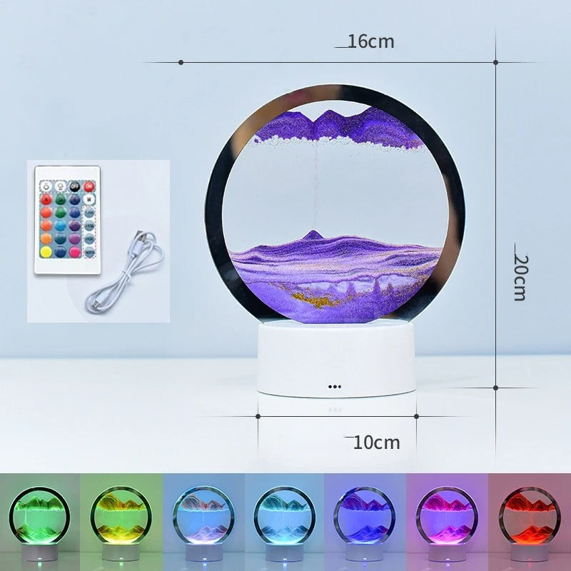 LED RGB Sand Scape Lampe 3D